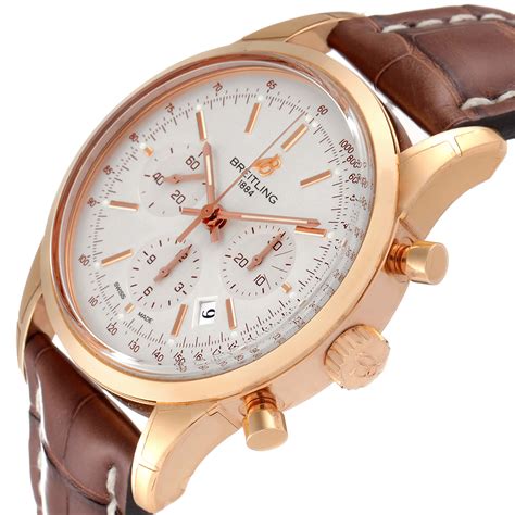 vintage rose gold breitling|breitling rose gold transocean.